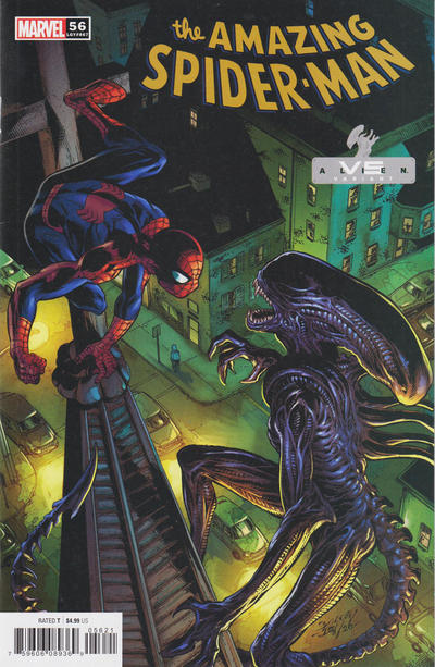 Amazing Spider-Man Vol V #56B [Mark Bagley 'Marvel vs Alien' Variant] (March 2021)