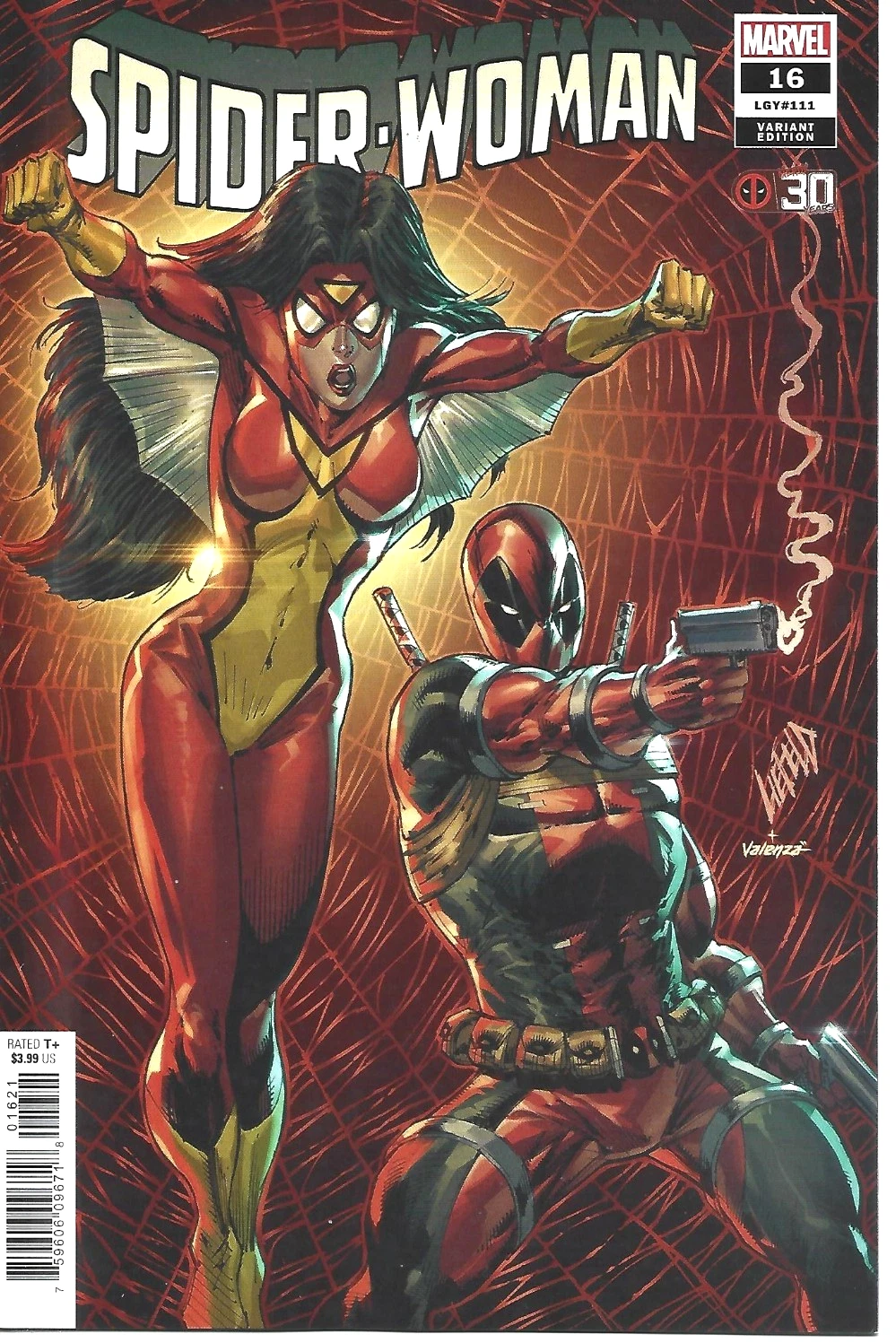 Spider-Woman Vol VII #16B [Rob Liefeld Deadpool Variant] (December 2021)