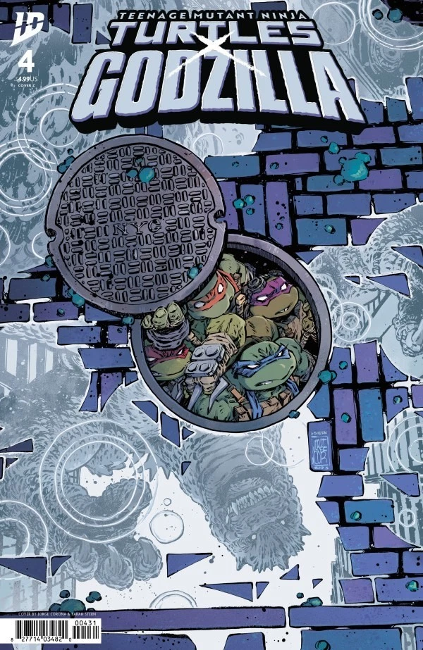 Teenage Mutant Ninja Turtles X Godzilla #4C [Jorge Corona Variant] (March 2026)