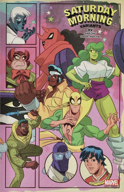 Amazing Spider-Man Vol VI #40C [Sean Galloway Connecting Saturday Morning Variant] (February 2024)