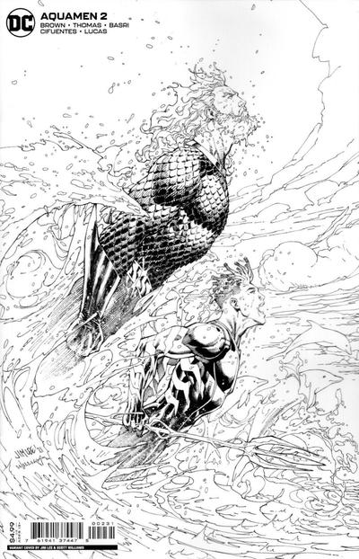 Aquamen #2C [Jim Lee & Scott Williams Black and White Cardstock Variant] (May 2022)