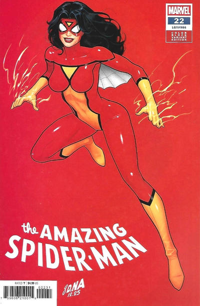 Amazing Spider-Man Vol VII #22C [David Nakayama Color Block Red Variant] (April 2026)