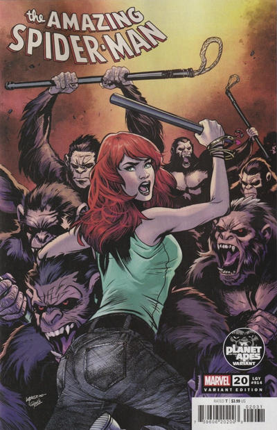 Amazing Spider-Man Vol VI #20B [Ema Lupacchino 'Vs. Planet of the Apes' Variant] (April 2023)