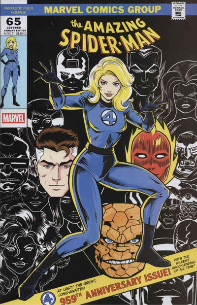 Amazing Spider-Man Vol VI #65C [Luciano Vecchio Fantastic Four Homage Variant] (March 2025)