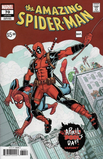 Amazing Spider-Man Vol VI #70E [Brent Schoonover 'April Pool's Day' Variant] (May 2025)