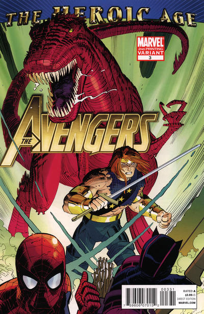 Avengers Vol IV #3 [Second Printing Variant] (September 2010)