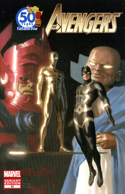 Avengers Vol IV #20B [Paolo Rivera 'Fantastic Four 50th Anniversary' Variant] (February 2012)