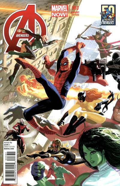 Avengers Vol V #3B [Avengers 50th Anniversary - Daniel Acuña Variant] (March 2013)