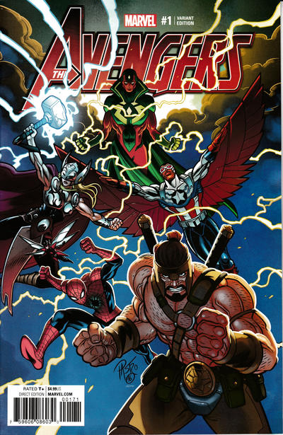 Avengers Vol VI #1G [Lorenzo Pastrovicchio Variant] (January 2017)