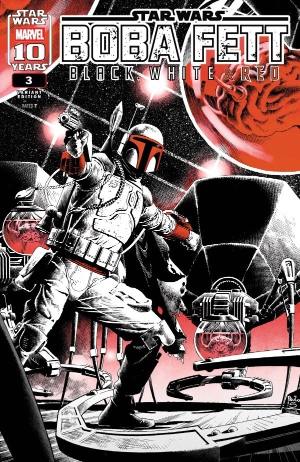 Star Wars: Boba Fett - Black, White & Red #3B [Paulo Siqueira Variant] (January 2026)