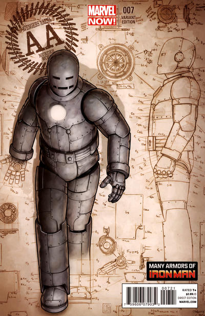 Avengers Arena #7B [John Tyler Christopher 'Many Armors of Iron Man' Variant] (June 2013)