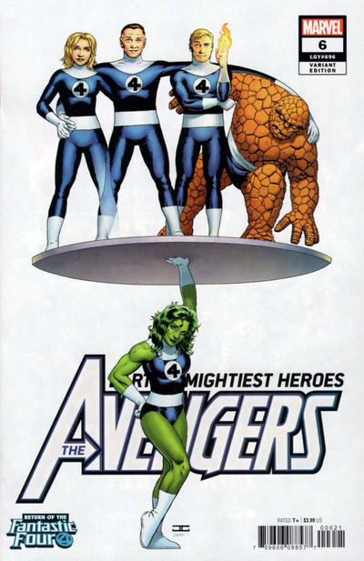 Avengers Vol VII #6B [John Cassaday 'Return of the Fantastic Four' Variant] (October 2018)