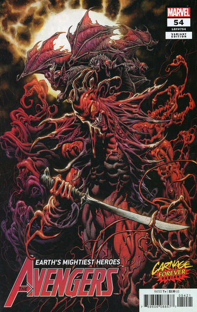 Avengers Vol VII #54B [Kyle Hotz 'Carnage Forever' Variant] (May 2022)