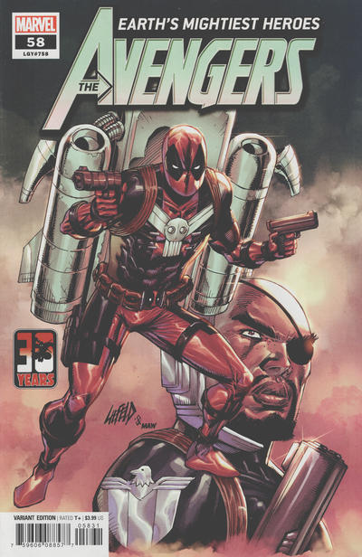 Avengers Vol VII #58C [Rob Liefeld Deadpool 30th Anniversary Variant] (September 2022)
