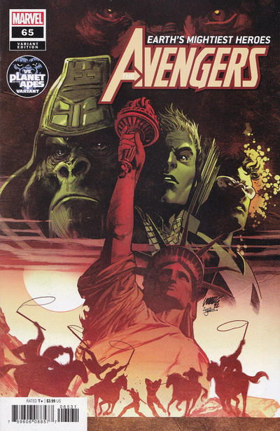 Avengers Vol VII #65C [Pepe Larraz 'Planet of the Apes Variant'] (April 2023)