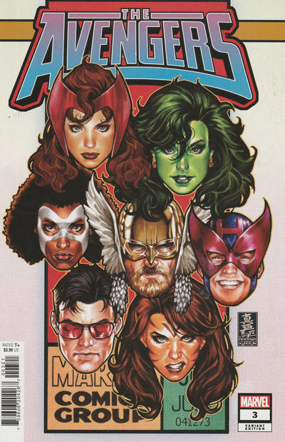 Avengers Vol VIII #3B [Mark Brooks Corner Box Variant] (September 2023)