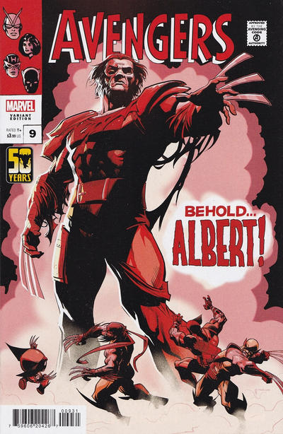 Avengers Vol VIII #9C [Pete Woods 'Wolverine: 50 Years Variant'] (March 2024)