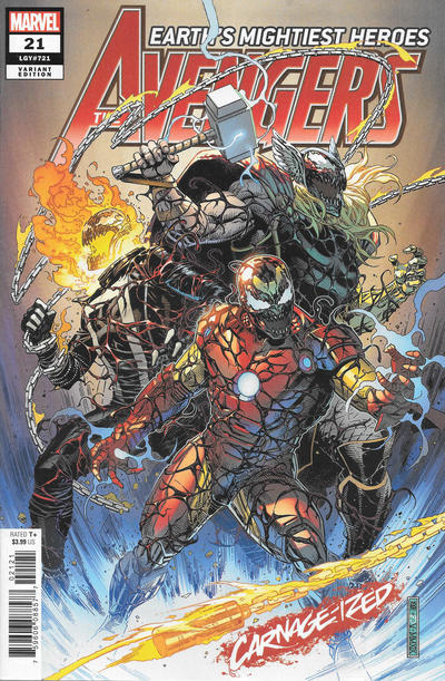 Avengers Vol VII #21B [Jim Cheung 'Carnage-ized' Variant] (September 2019)