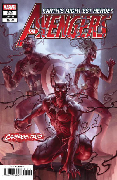 Avengers Vol VII #22B [Jung-Geun Yoon 'Carnage-ized' Variant] (September 2019)