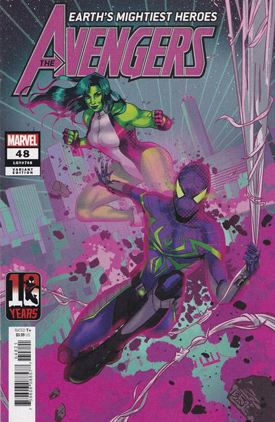 Avengers Vol VII #48B [Ernanda Souza Miles Morales Spider-Man 10th Anniversary Variant] (November 2021)