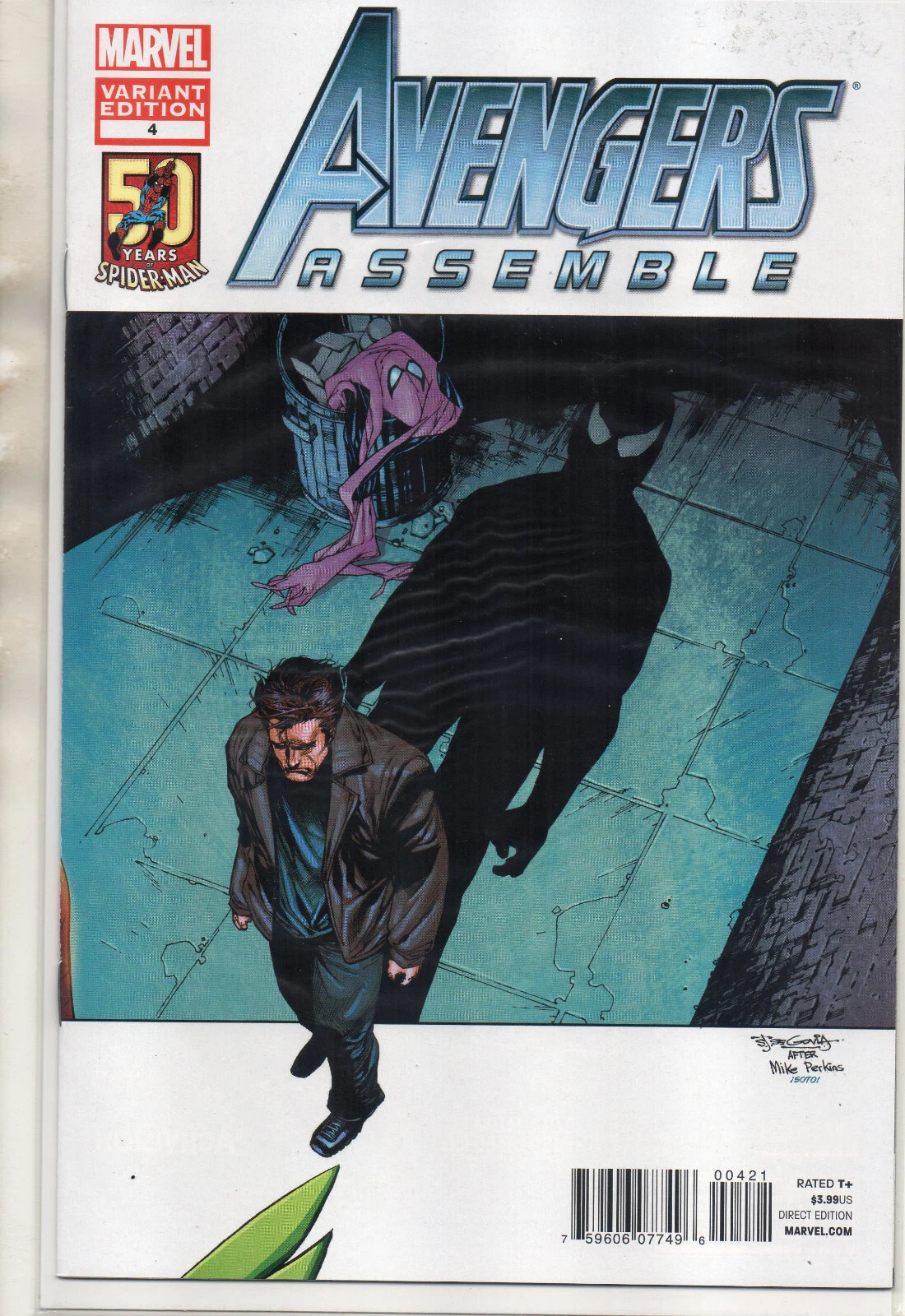 Avengers Assemble #4B [Steven Segovia Amazing Spider-Man in Motion Variant] (August 2012)