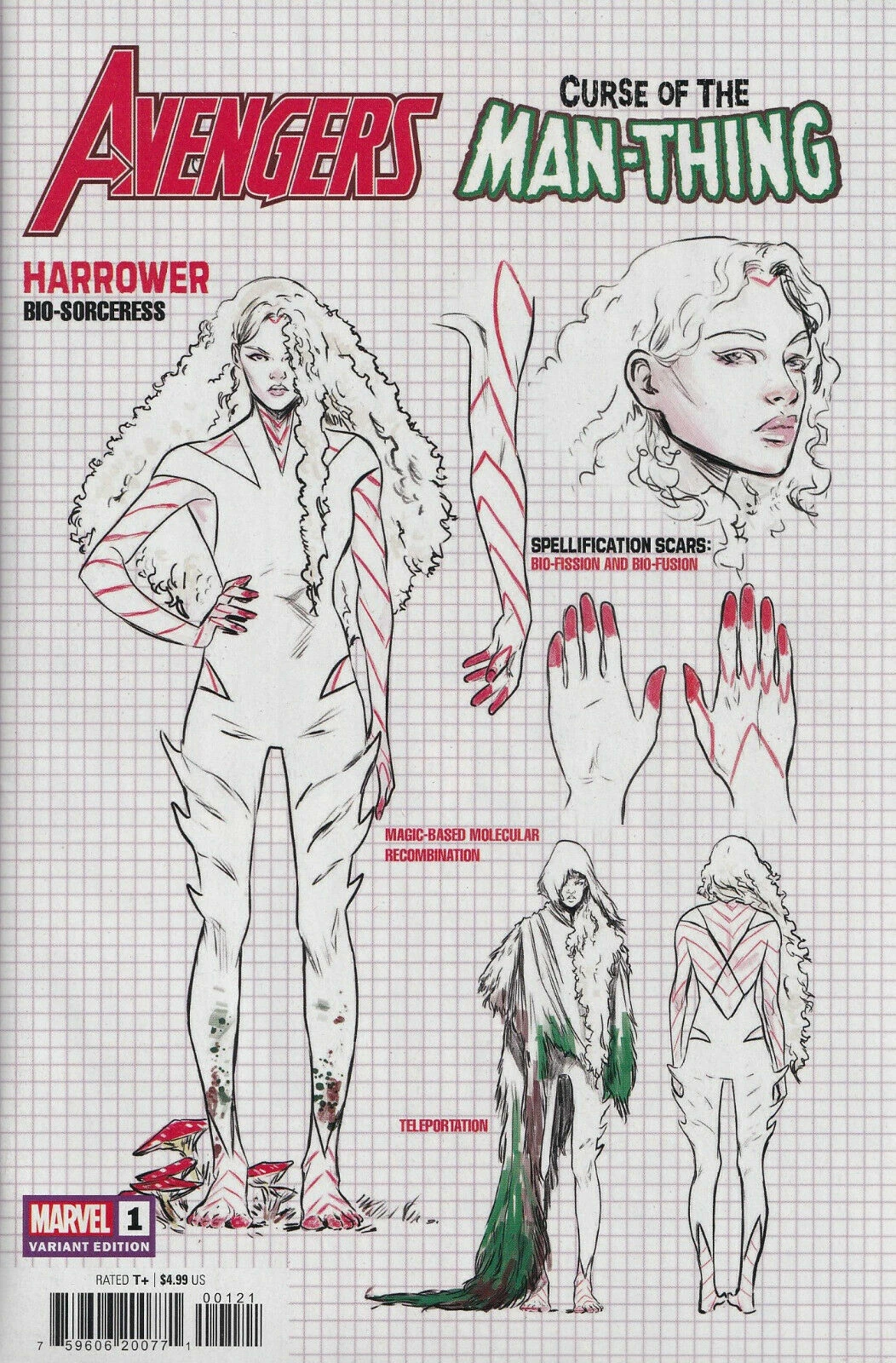 Avengers: Curse of the Man-Thing #1B [Carmen Carnero 'Design' Variant] (May 2021)
